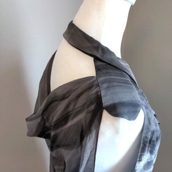 Barneys New York Black and Gray Mini Dress - Picture 4 of 13